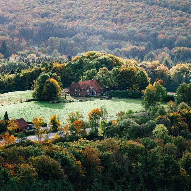 Luftaufnahme des Natur- und Geoparks Terra.vita