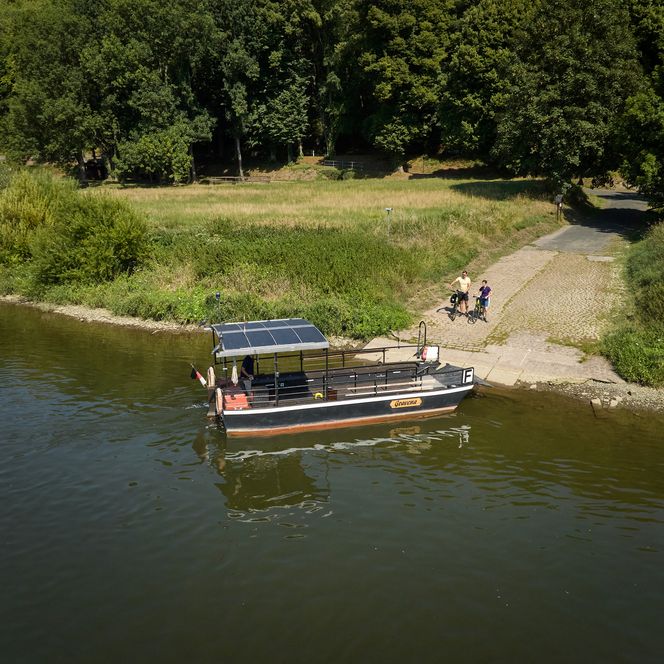 Radfahren an der Weser