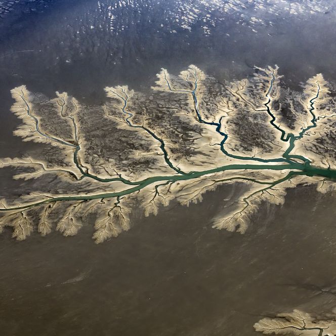 Wattenmeer aus der Vogelperspektive