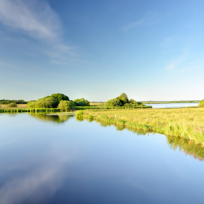 Landschaft am Fluss Hamme