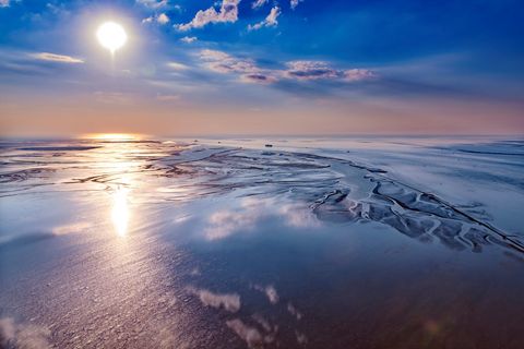 Weltnaturerbe Wattenmeer Cuxhaven Luftbild