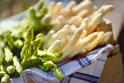 Spargel im Korb