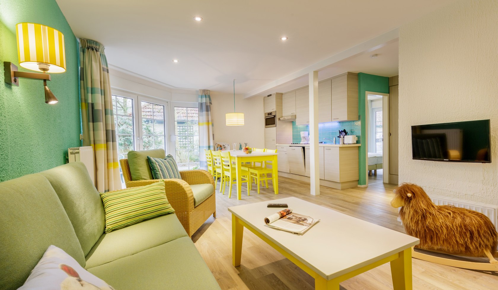 kitchen and living room, © Center Parcs