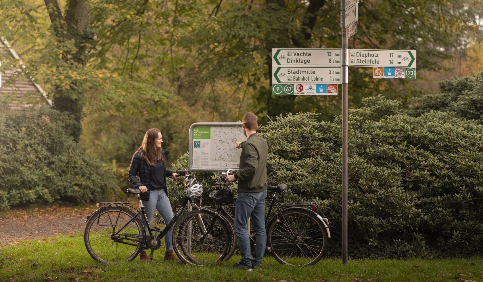 Cycling by numbers in Vechta, © Landkreis Vechta