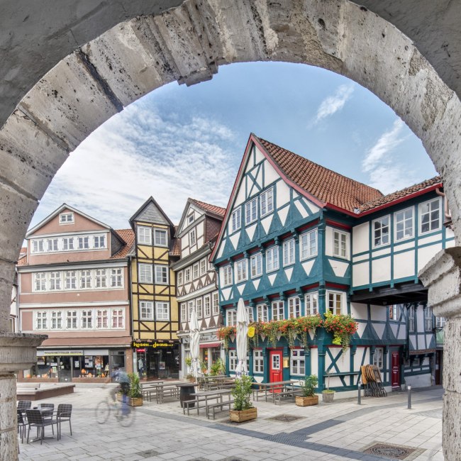 Half-timbered houses in Wolfenbüttel, © Stadt Wolfenbüttel / Christian Bierwagen