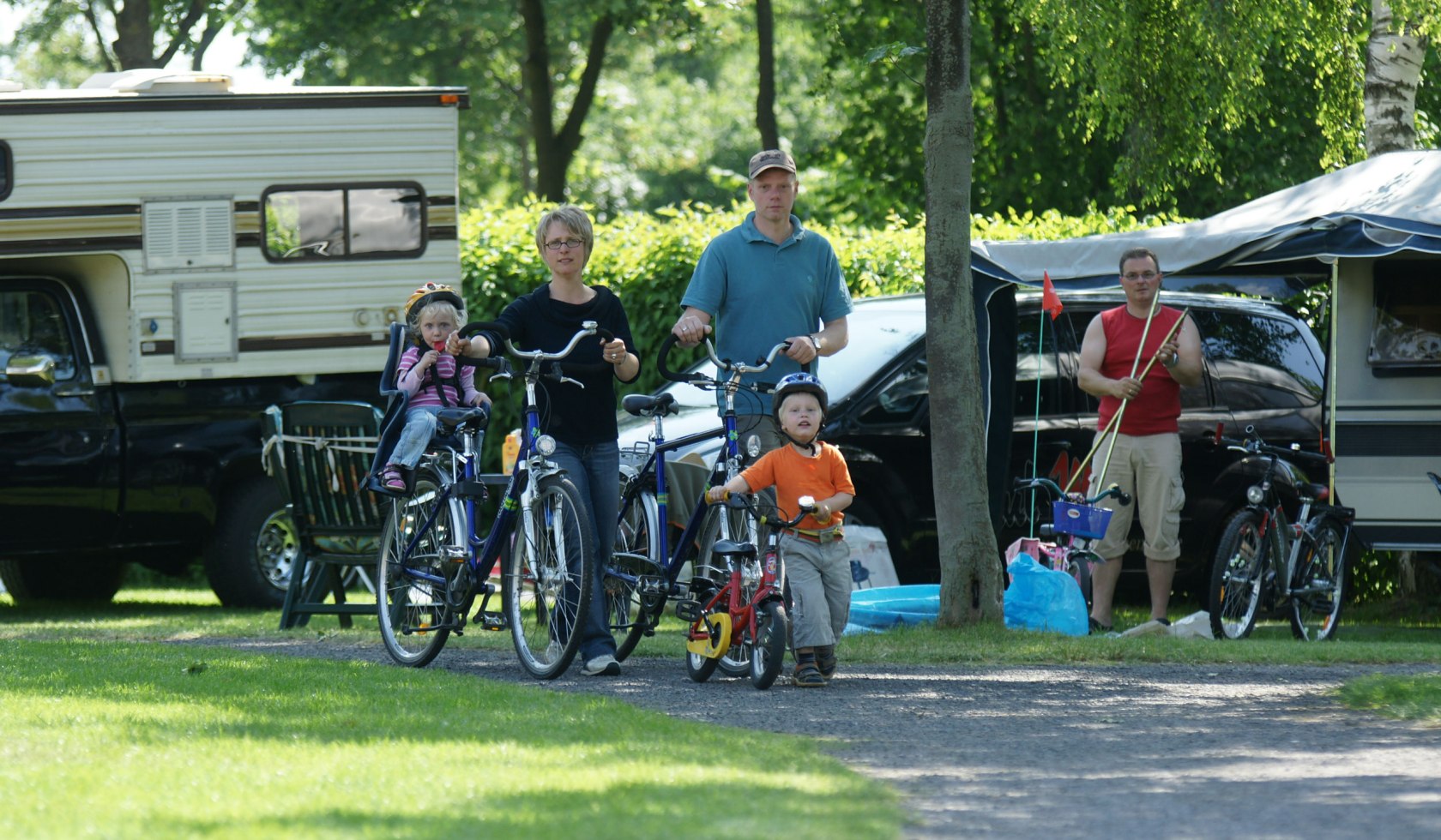 Departure for a bike ride at the Alfsee, © Alfsee Ferienpark