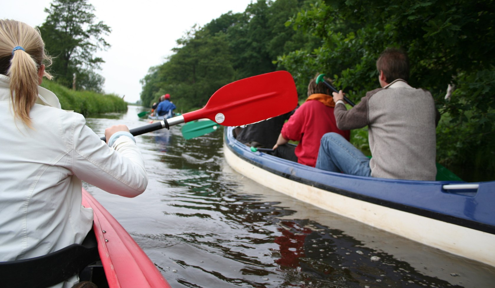Canoe group in the Mittelweser region, © Mittelweser Touristik GmbH