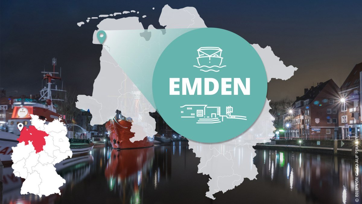 Map Emden Map Emden