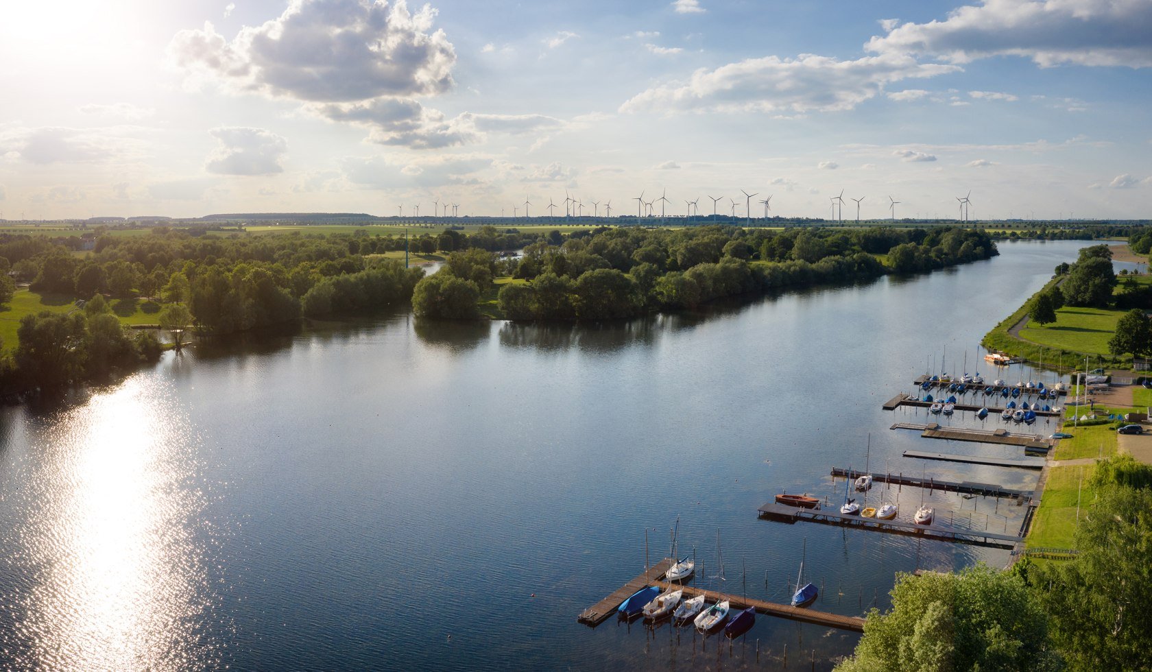 Aerial photograph Salzgittersee, © Stadt Salzgitter / Andre Kugellis