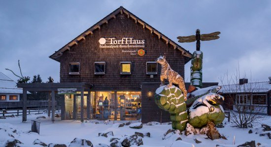 View of the entrance to the Torhaus Harz National Park Visitor Centre, © TourismusMarketing Niedersachsen GmbH/Andreas Burmann