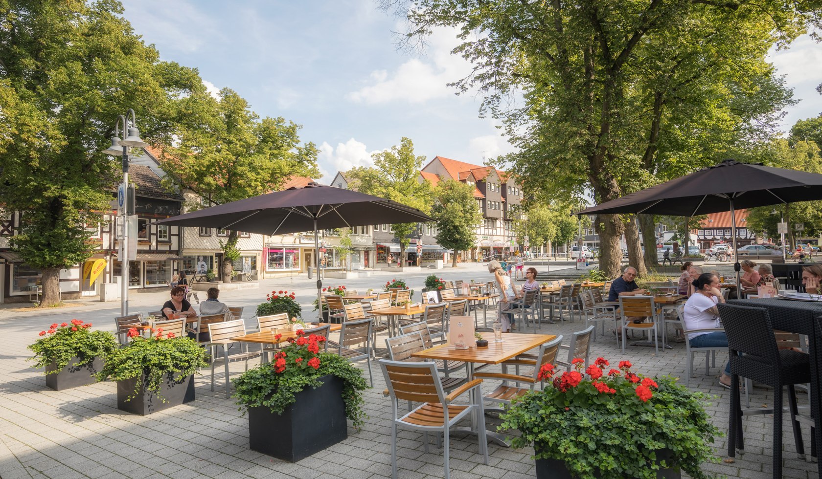 Market place in the city centre of Salzgitter-Bad, © Stadt Salzgitter / Andre Kugellis