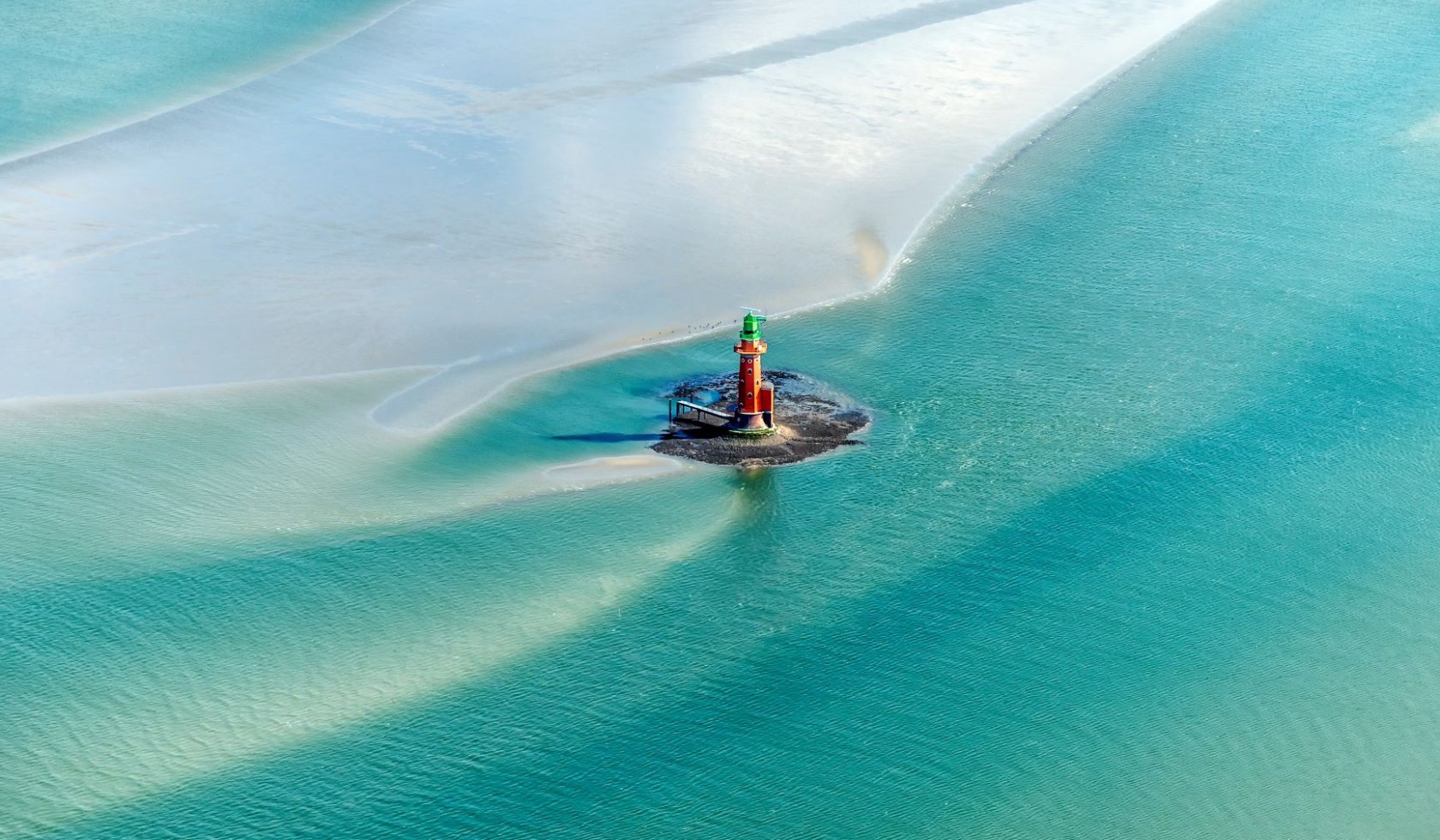 Lighthouse Hohe Weg Aerial View, © Martin Elsen