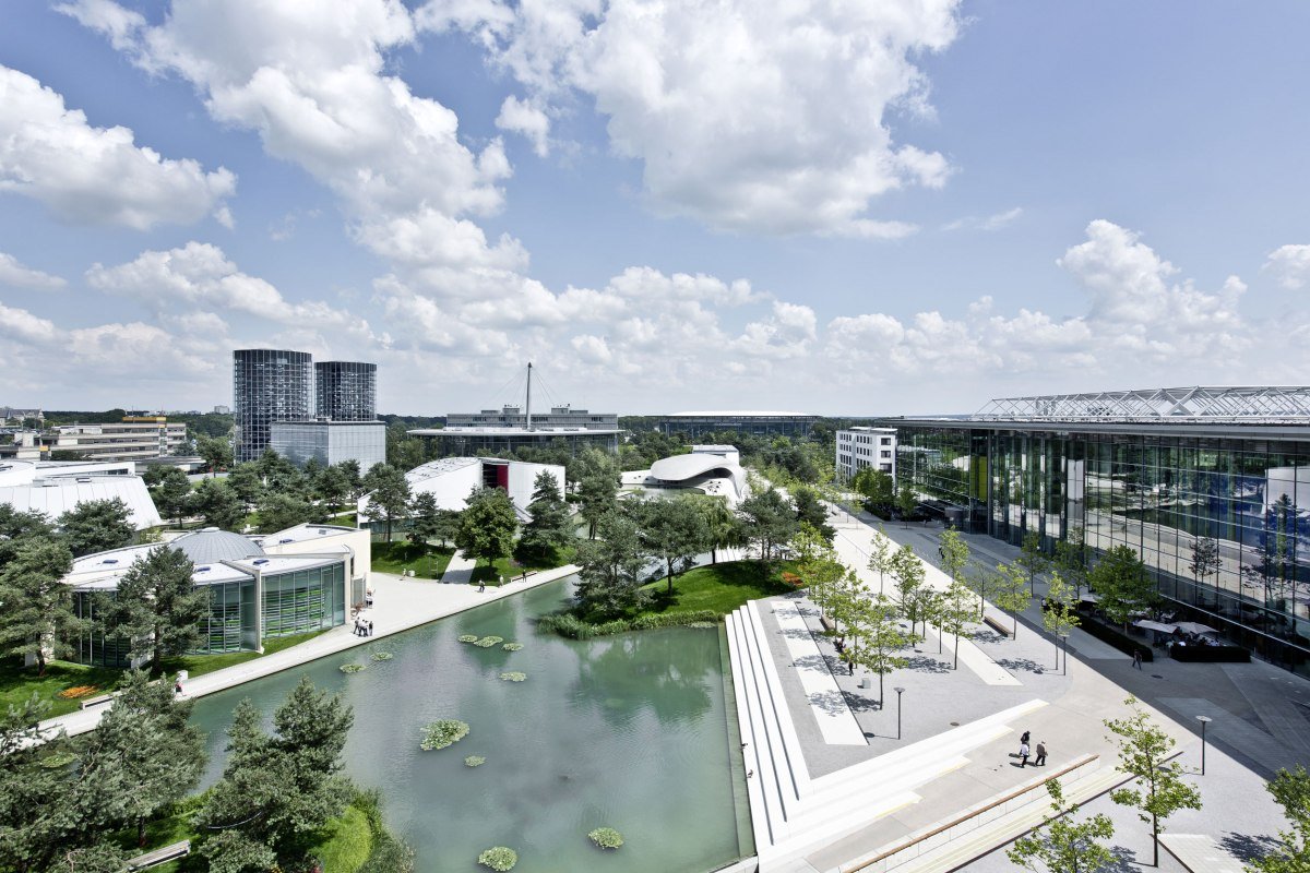 Overview of the Autostadt in Wolfsburg, © Autostadt / Nils Hendrik Müller