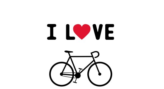 Drawing of a bicycle with a heart over it, © Fotolia / gubgib