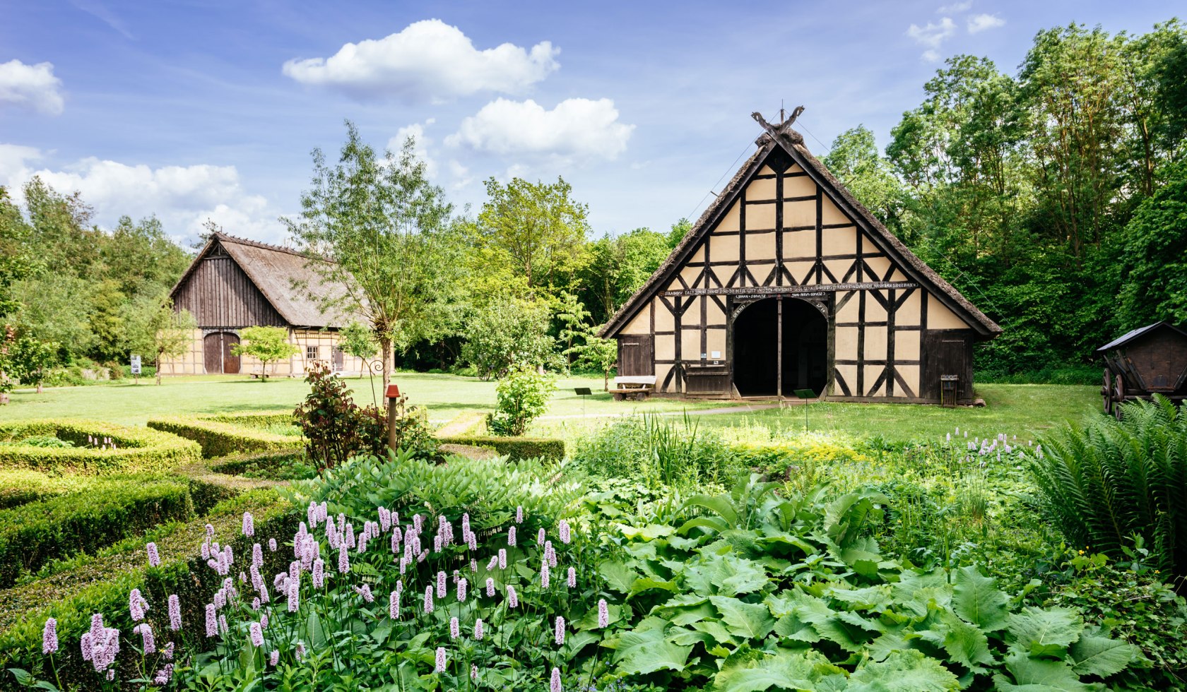 Two half-timbered courtyards in the open-air museum Lübeln, © TourismusMarketing Niedersachsen GmbH / Markus Tiemann