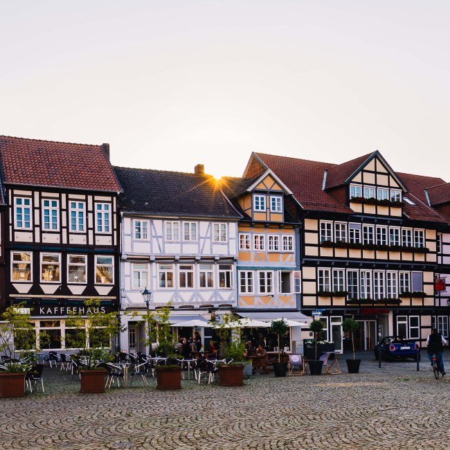 Half-timbered houses in Celle, © Marco Bredekamp