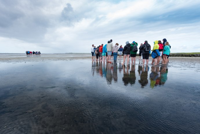 Wattwandern vor Wangerooge, © Kurverwaltung Wangerooge/ Kees van Surksum