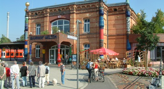 Hundertwasser train station in Uelzen, © Heideregion Uelzen
