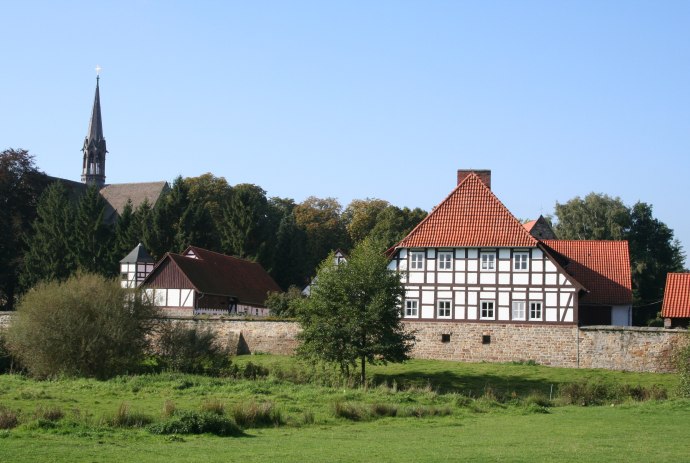 Kloster Loccum am Pilgerweg Loccum-Volkenroda, © Mittelweser Touristik GmbH