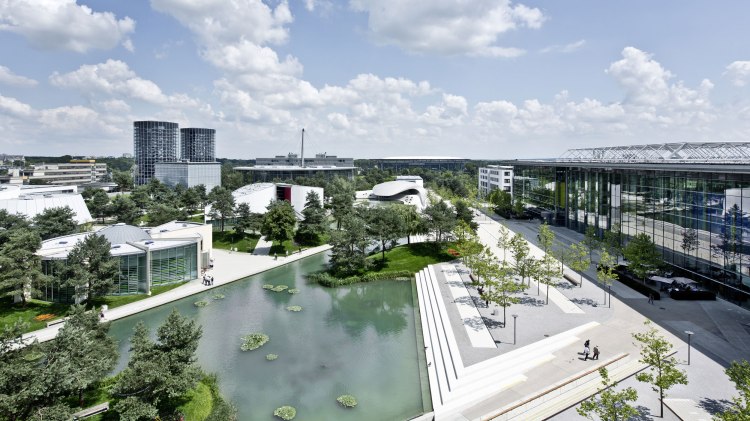 Overview of the Autostadt in Wolfsburg, © Autostadt / Nils Hendrik Müller