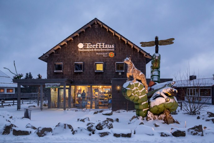 View of the entrance to the Torhaus Harz National Park Visitor Centre, © TourismusMarketing Niedersachsen GmbH/Andreas Burmann