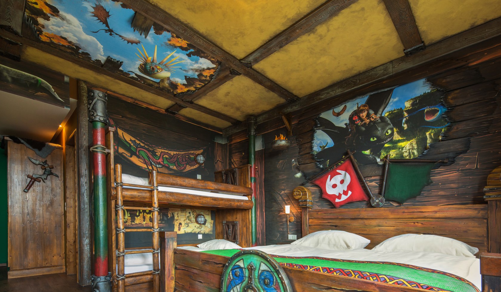 the dragon room, © Heide Park Abenteuerhotel