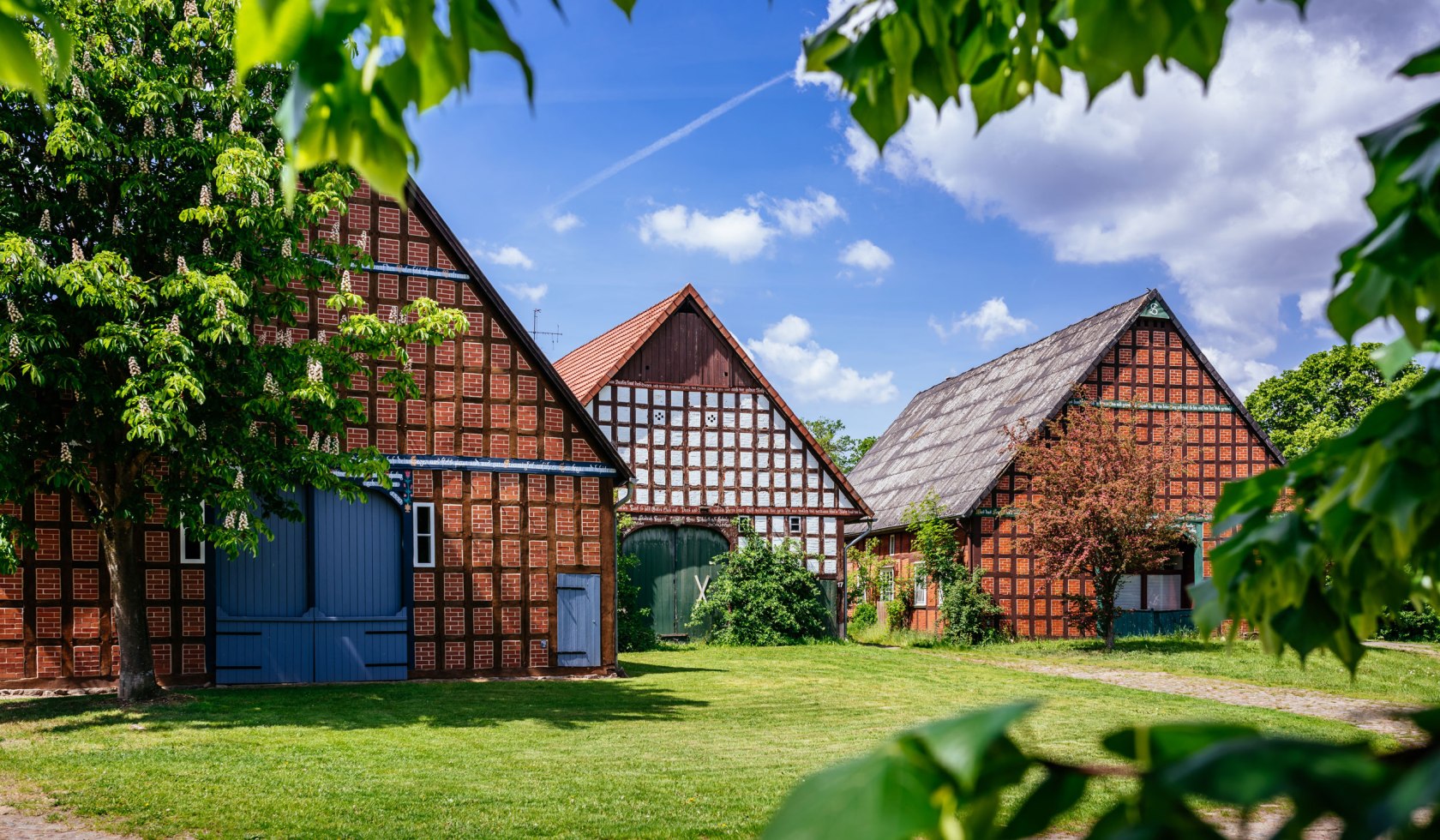 Drei Fachwerkhöfe im Rundlingsdorf Lübeln EN, © TourismusMarketing Niedersachsen GmbH / Markus Tiemann