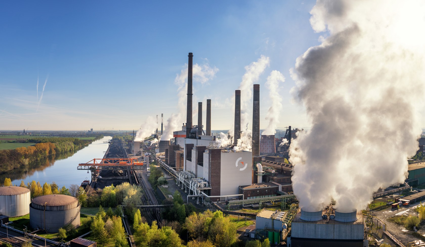 Aerial photograph of the Salzgitter AG steelworks site, © Stadt Salzgitter / Andre Kugellis