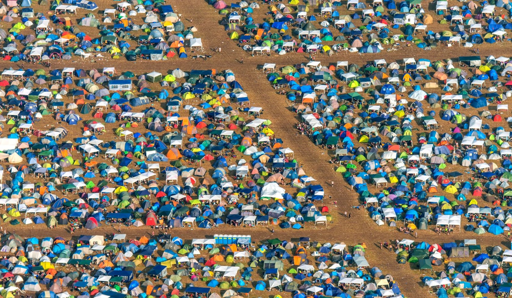 Deichbrand Festival Camping Aerial Photo, © Martin Elsen