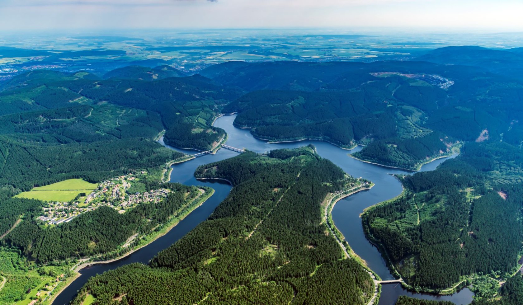 Oker Reservoir Harz Aerial Photo, © Martin Elsen