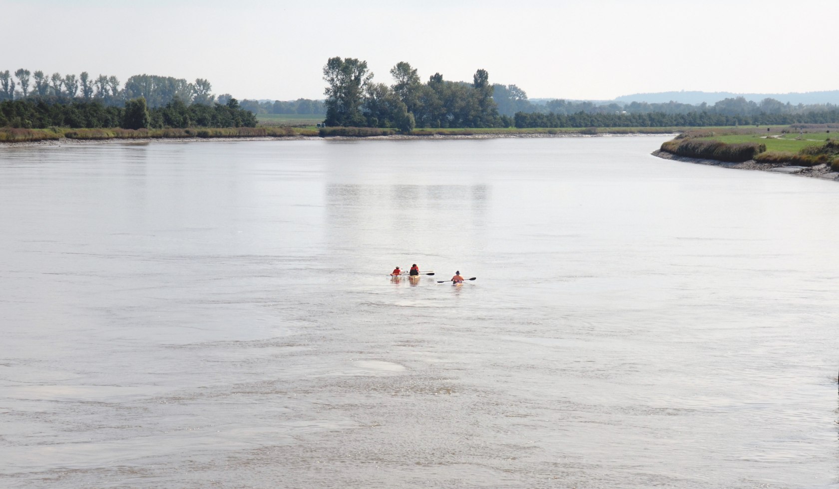 Kanus auf der Oste, © Cuxland-Tourismus / Bernd Schlüsselburg