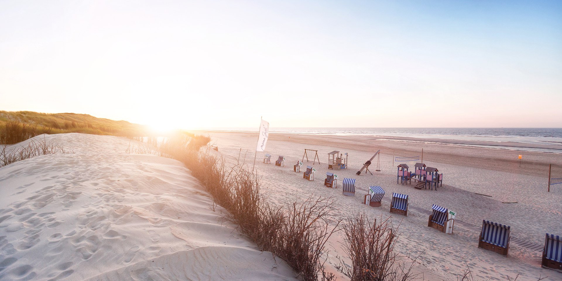 The beach section at the White Dune on Norderney, © Staatsbad Norderney GmbH/ Janis Meyer