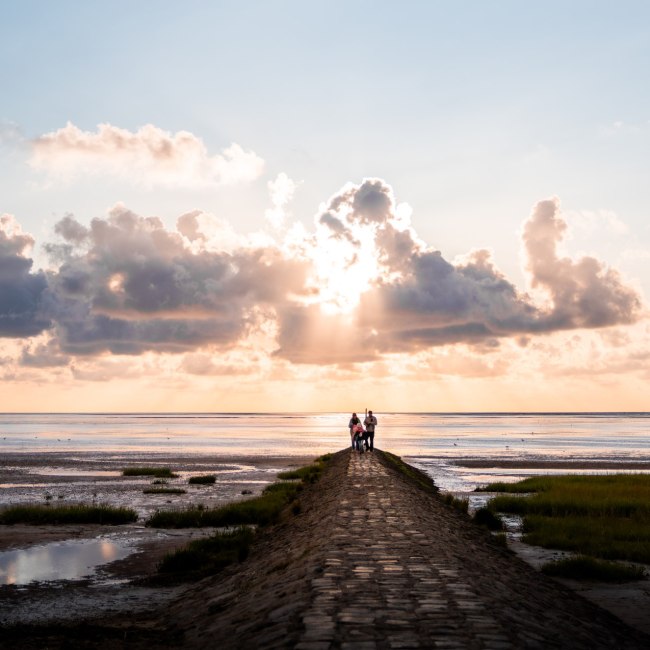 Sunset at the North Sea Coast in the Cuxland region, © Picture from Christopher Nitschke