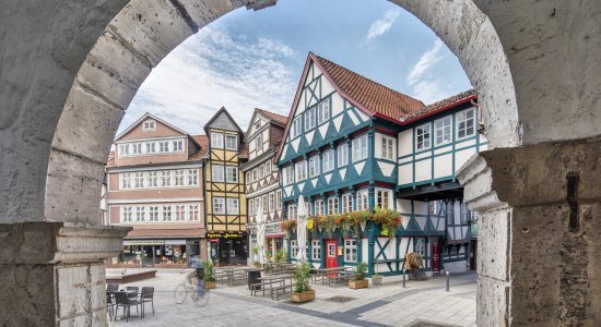Half-timbered houses in Wolfenbüttel, © Stadt Wolfenbüttel / Christian Bierwagen