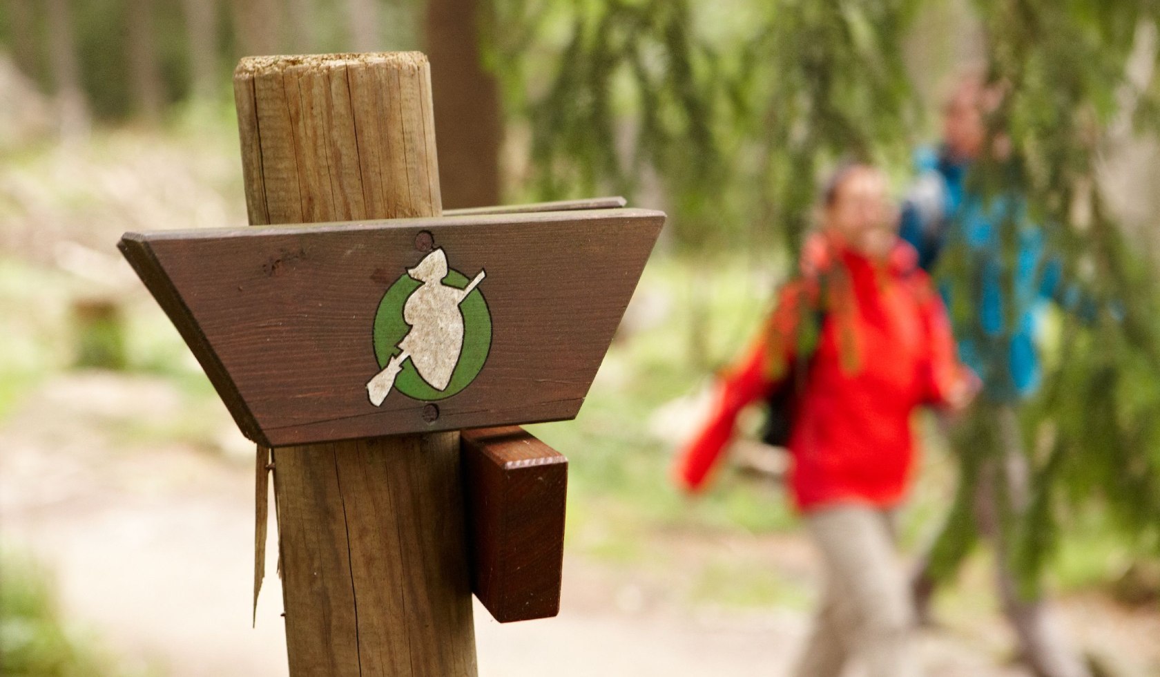 Wegeschild Harzer Hexen Stieg, © Harzer Tourismusverband / M.  Gloger