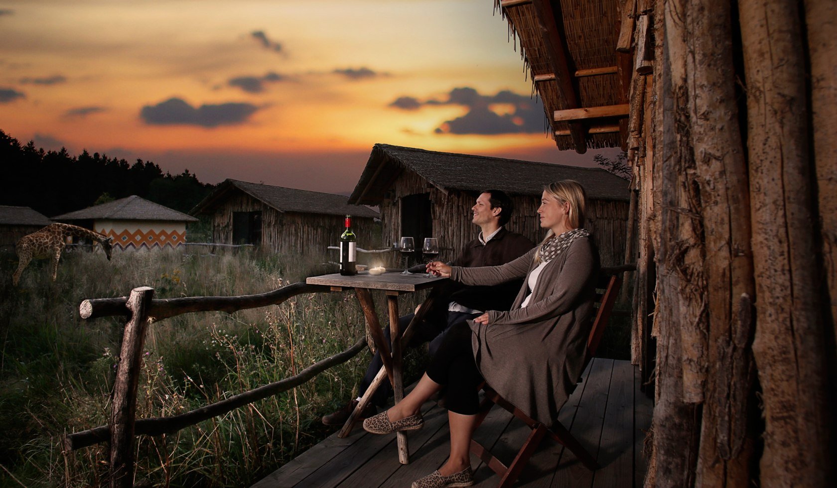 Masai-Mara-Lodges im Serengeti-Park, © Serengeti-Park Hodenhagen GmbH