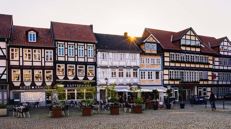 Half-timbered houses in Celle, © Marco Bredekamp