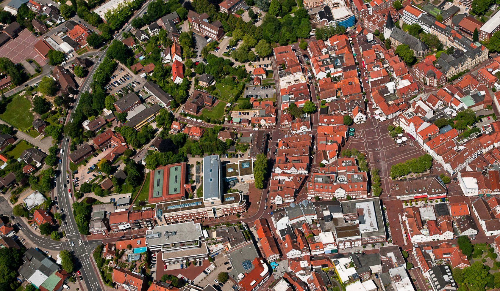 Lingen from above, © Lingen Wirtschaft + Tourismus GmbH / Helmut Kramer
