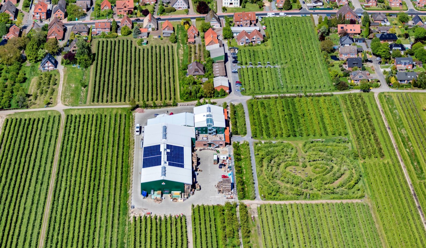 Herzapfelhof Lühs Jork aerial view, © Martin Elsen