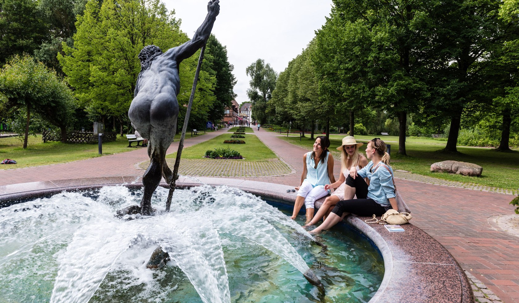 Neptune fountain in the spa garden, © Bad Bevensen Marketing GmbH/Markus Tiemann